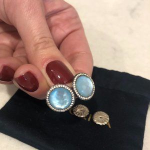 Ippolita Diamonds Swiss Blue Topaz Earrings